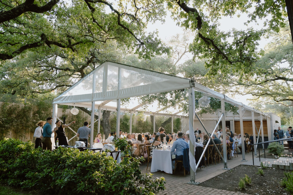Guests enjoying cocktail hour at Mattie’s
